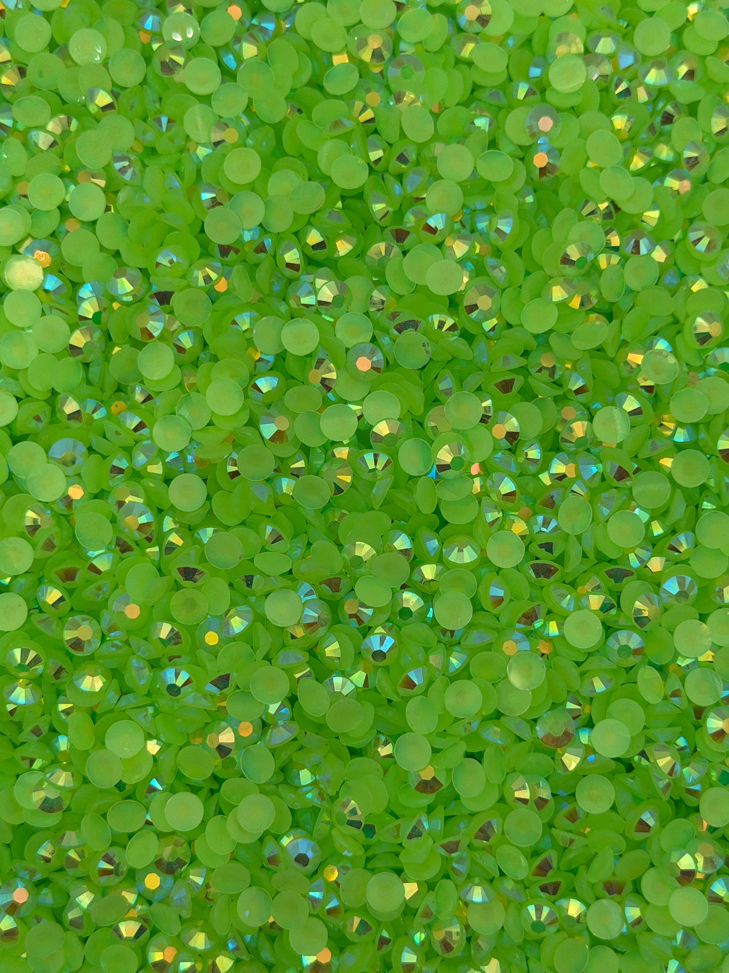 Hanoi Light Green Aurora — Resin Rhinestones