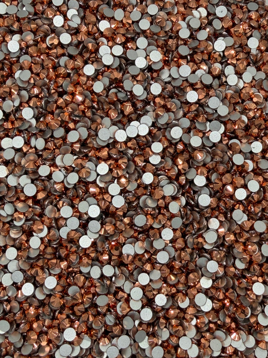 Vienna Rose Gold Metallic — Glass Rhinestones