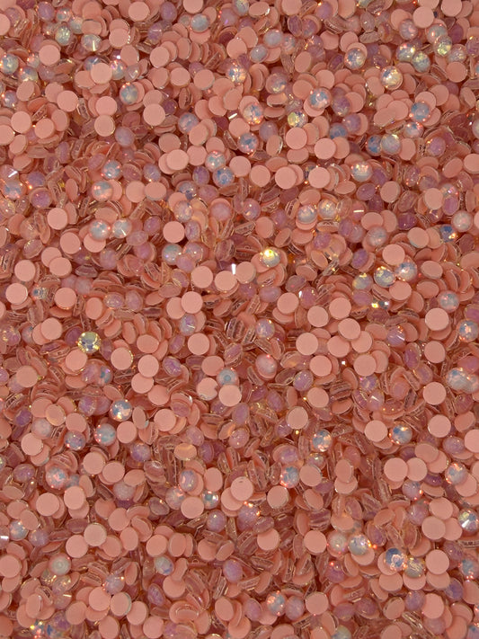 Dominica Peach Opal — Glass Rhinestones