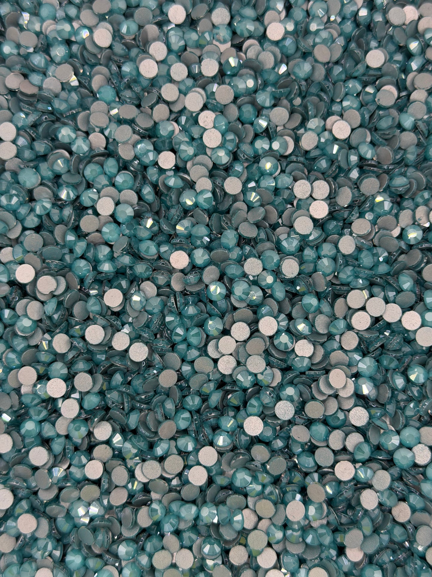 Lisbon Teal Mocha — Glass Rhinestones