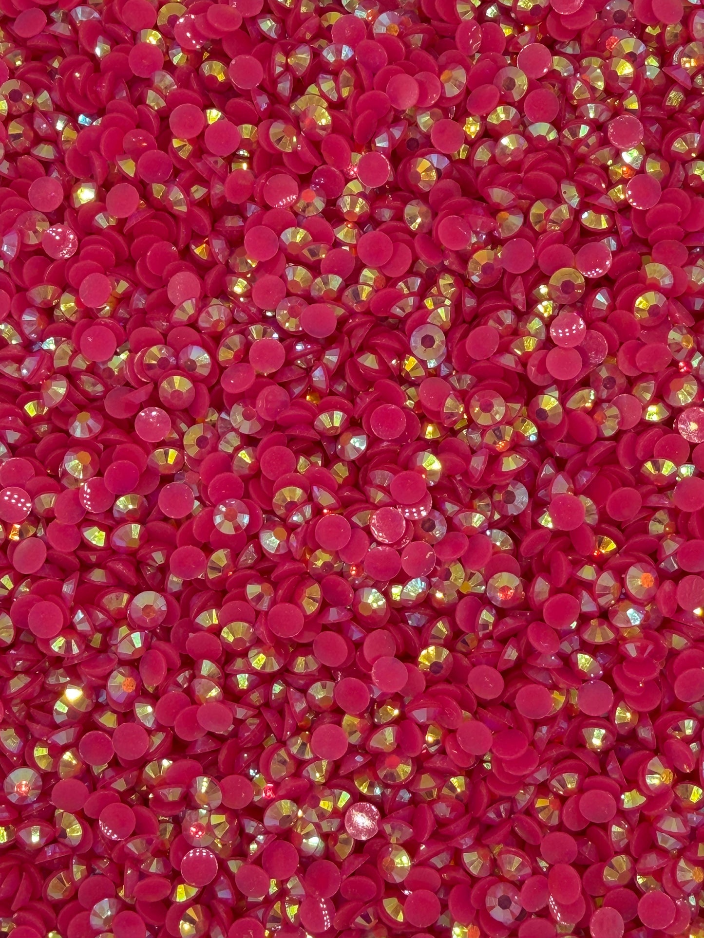Malta Dark Rose Aurora — Resin Rhinestones