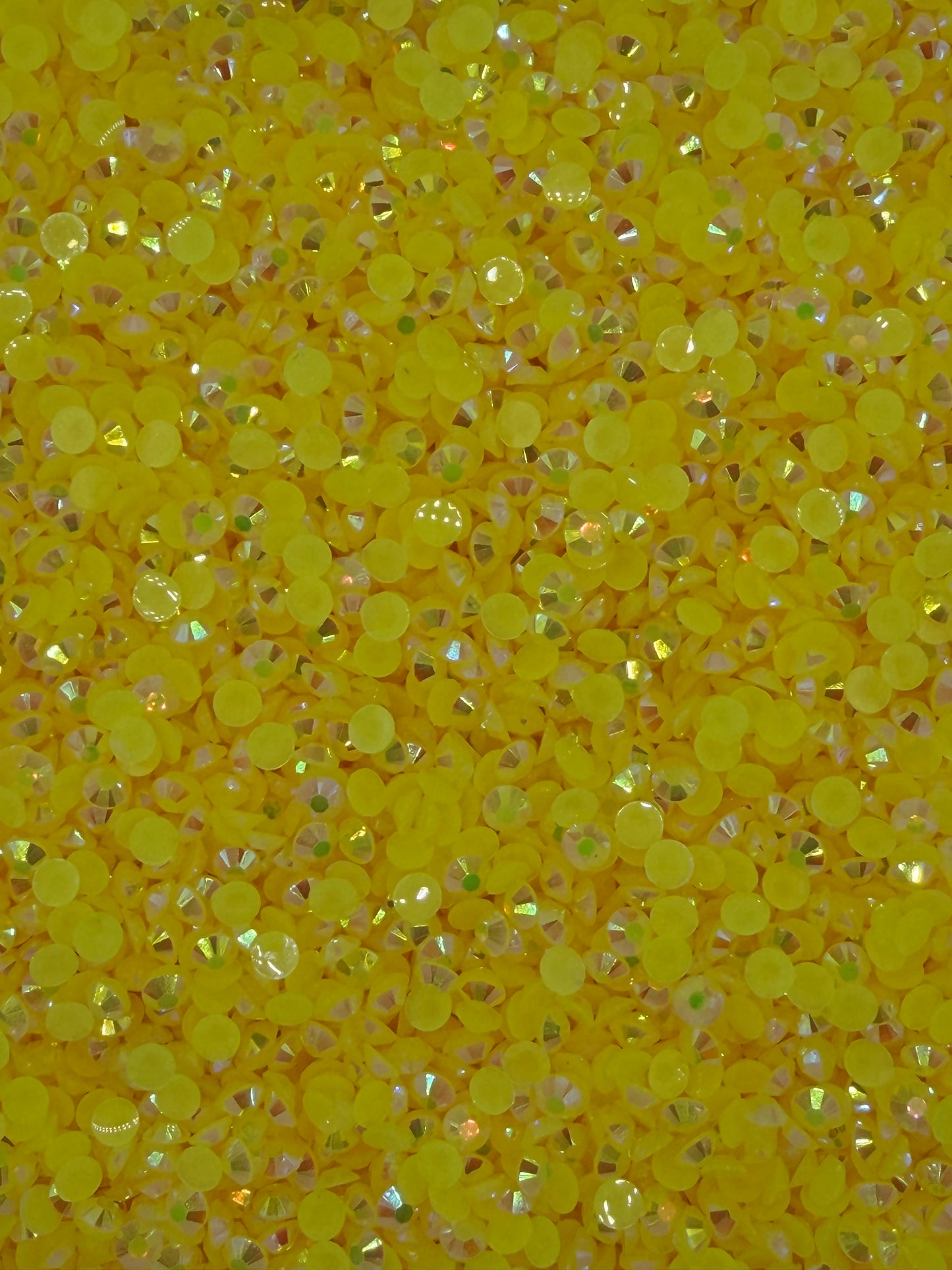 Barcelona Yellow Aurora — Resin Rhinestones