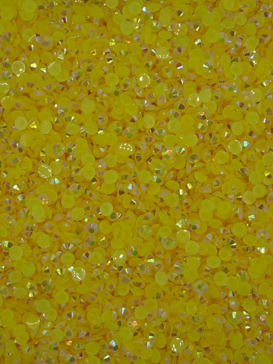 Barcelona Yellow Aurora — Resin Rhinestones