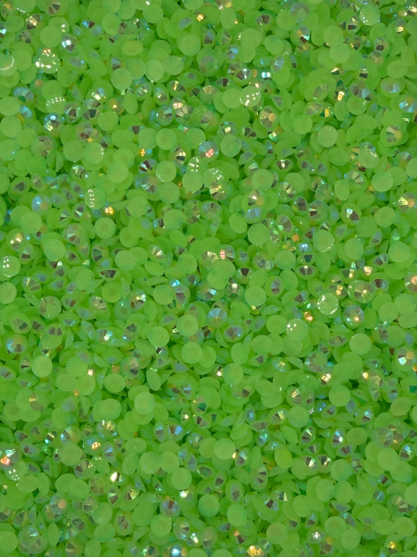 Hanoi Light Green Aurora — Resin Rhinestones