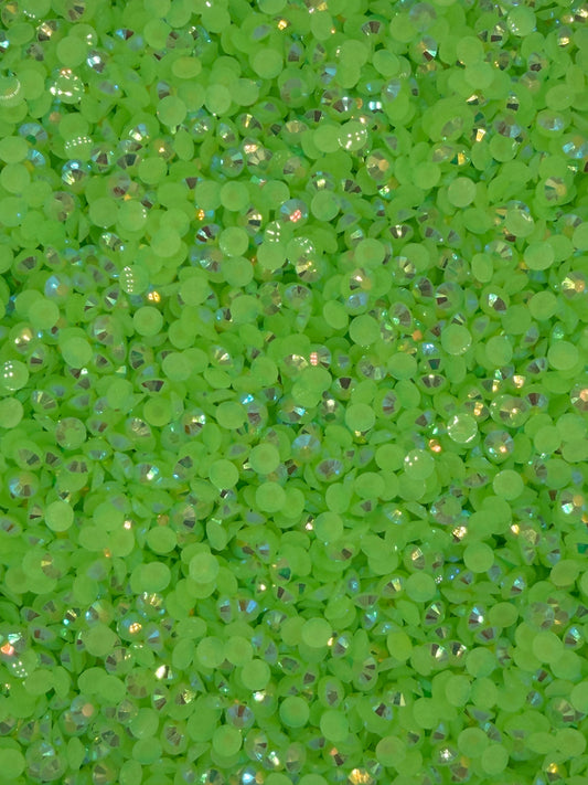Hanoi Light Green Aurora — Resin Rhinestones