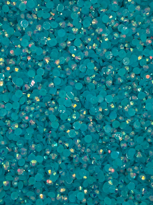 Cabo Dark Aqua Aurora — Resin Rhinestones
