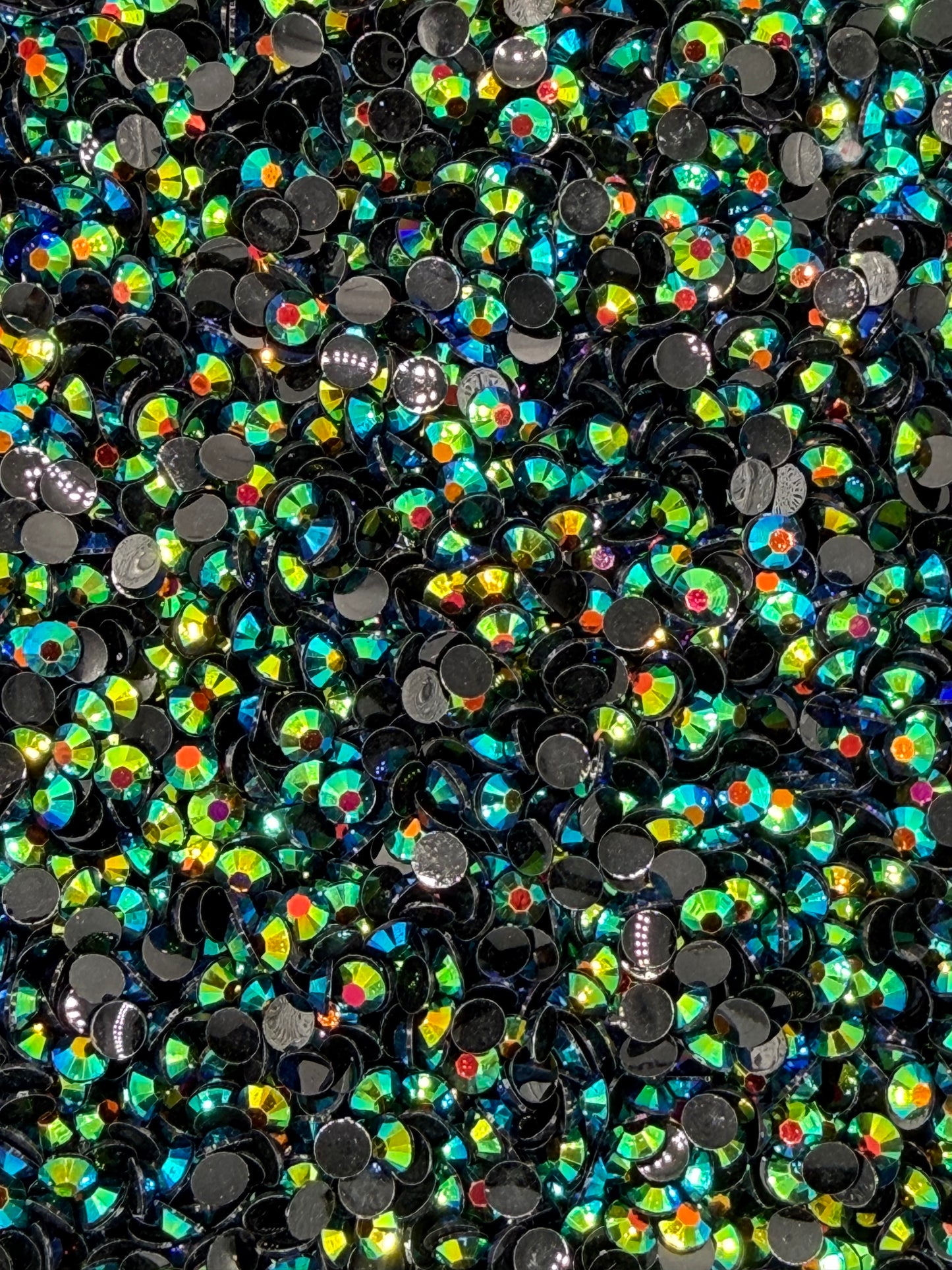Milan Black Aurora — Resin Rhinestones