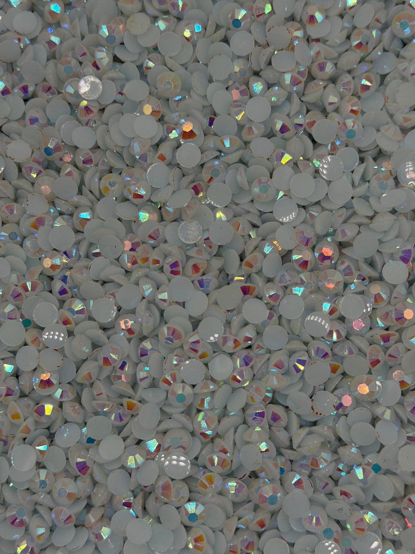 Oslo White Aurora — Resin Rhinestones