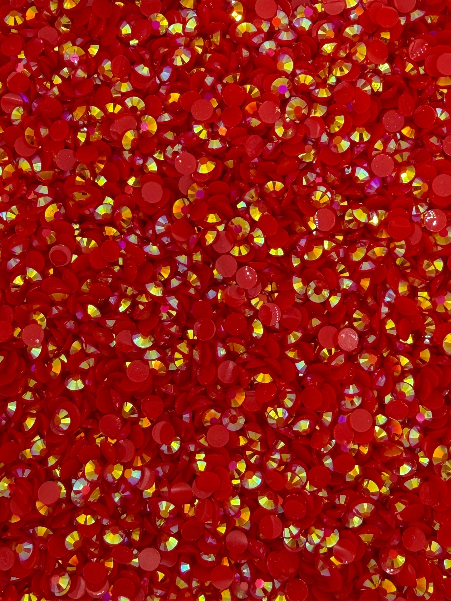 Hong Kong Light Red Aurora — Resin Rhinestones