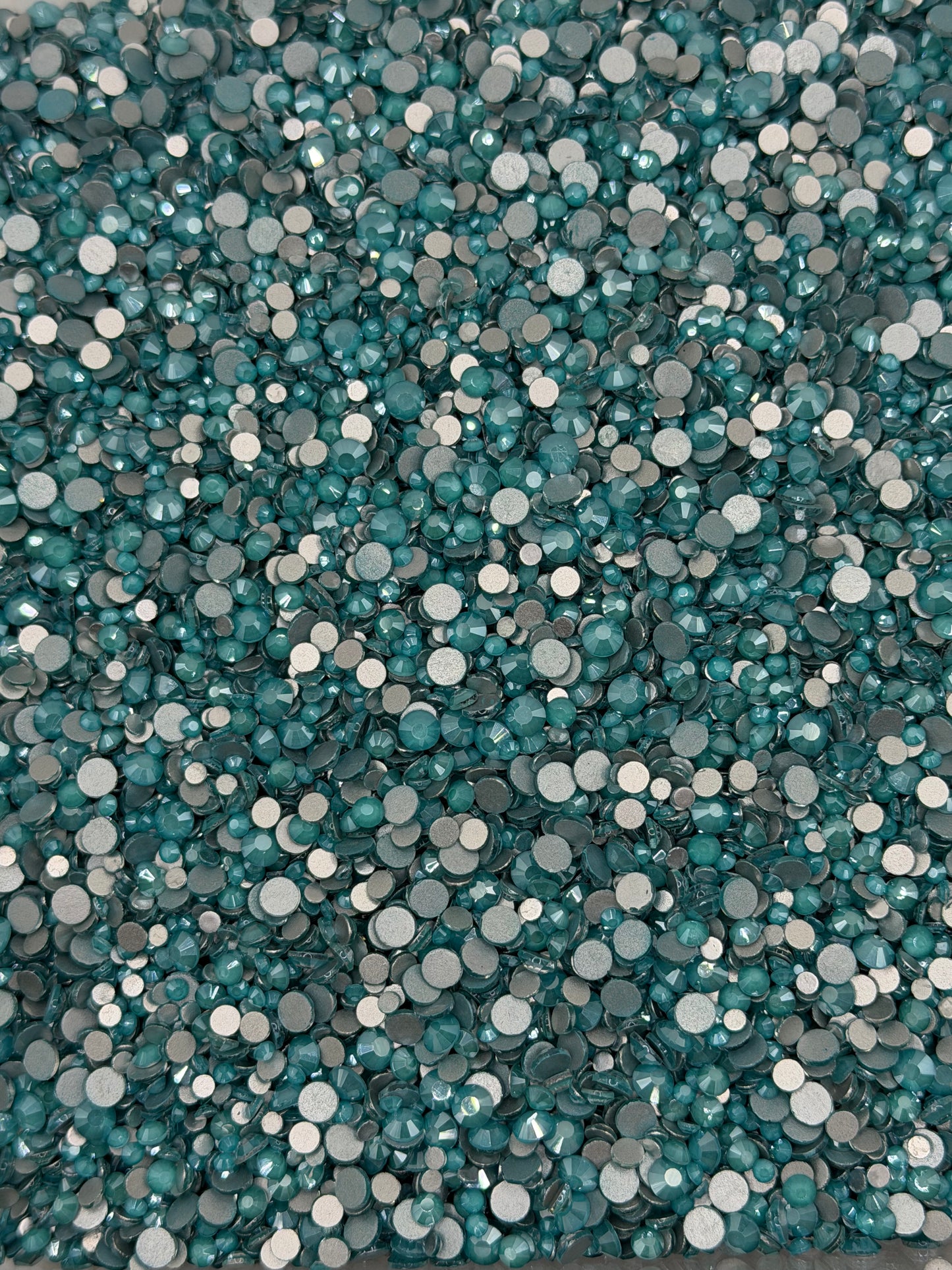 Lisbon Teal Mocha — Glass Rhinestones