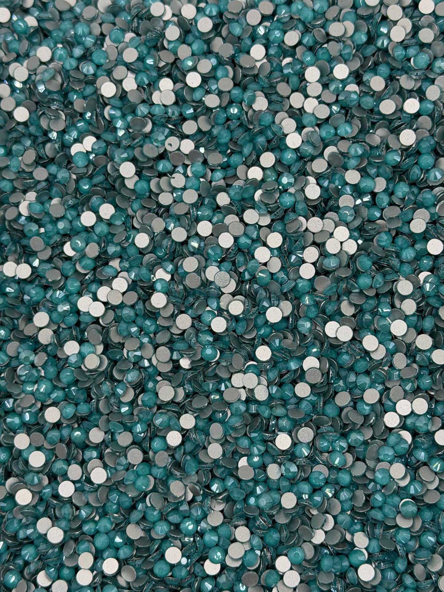 Lisbon Teal Mocha — Glass Rhinestones