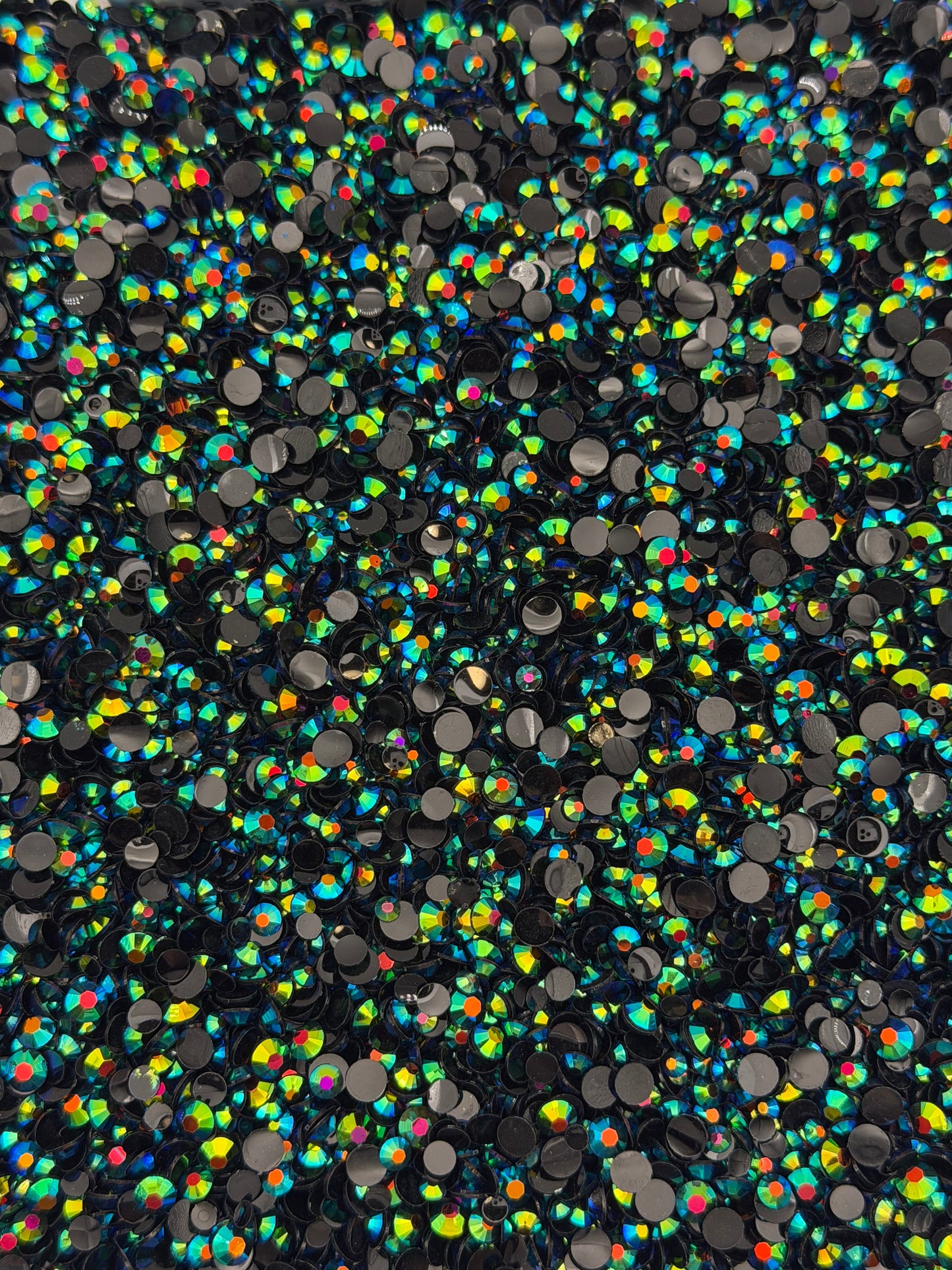 Milan Black Aurora — Resin Rhinestones