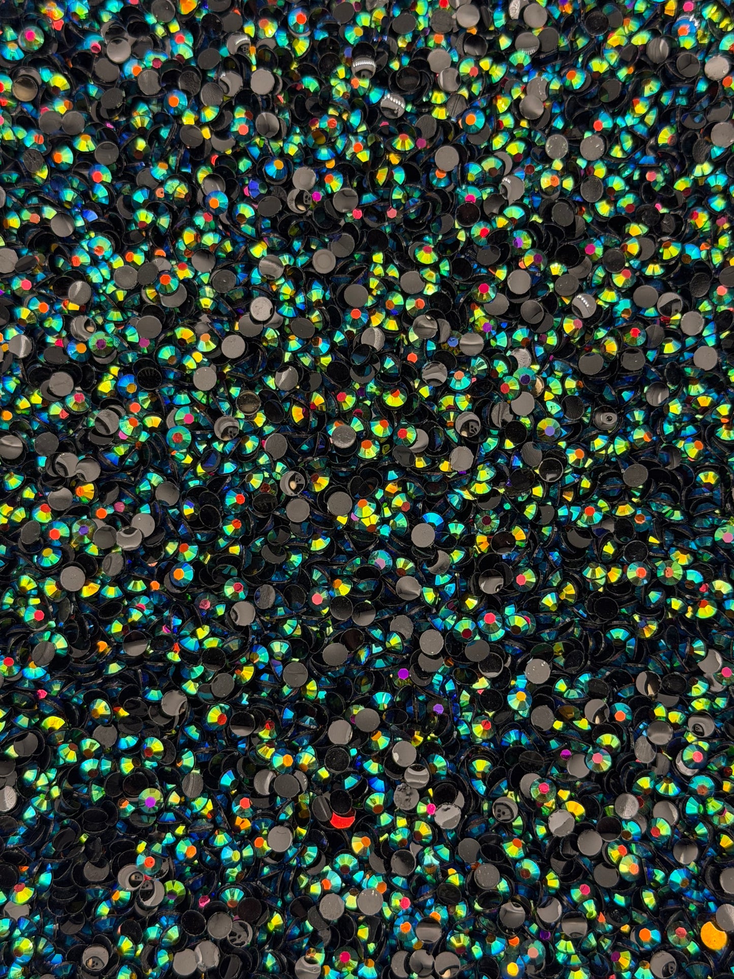 Milan Black Aurora — Resin Rhinestones