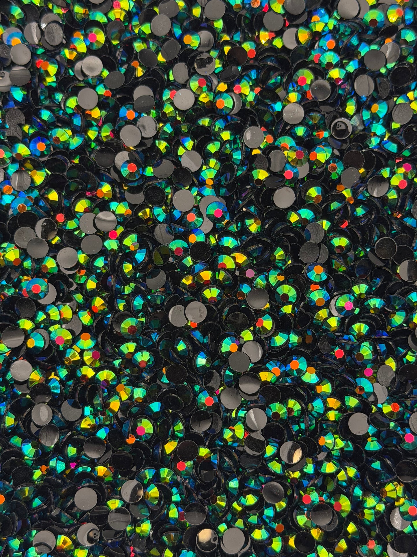Milan Black Aurora — Resin Rhinestones