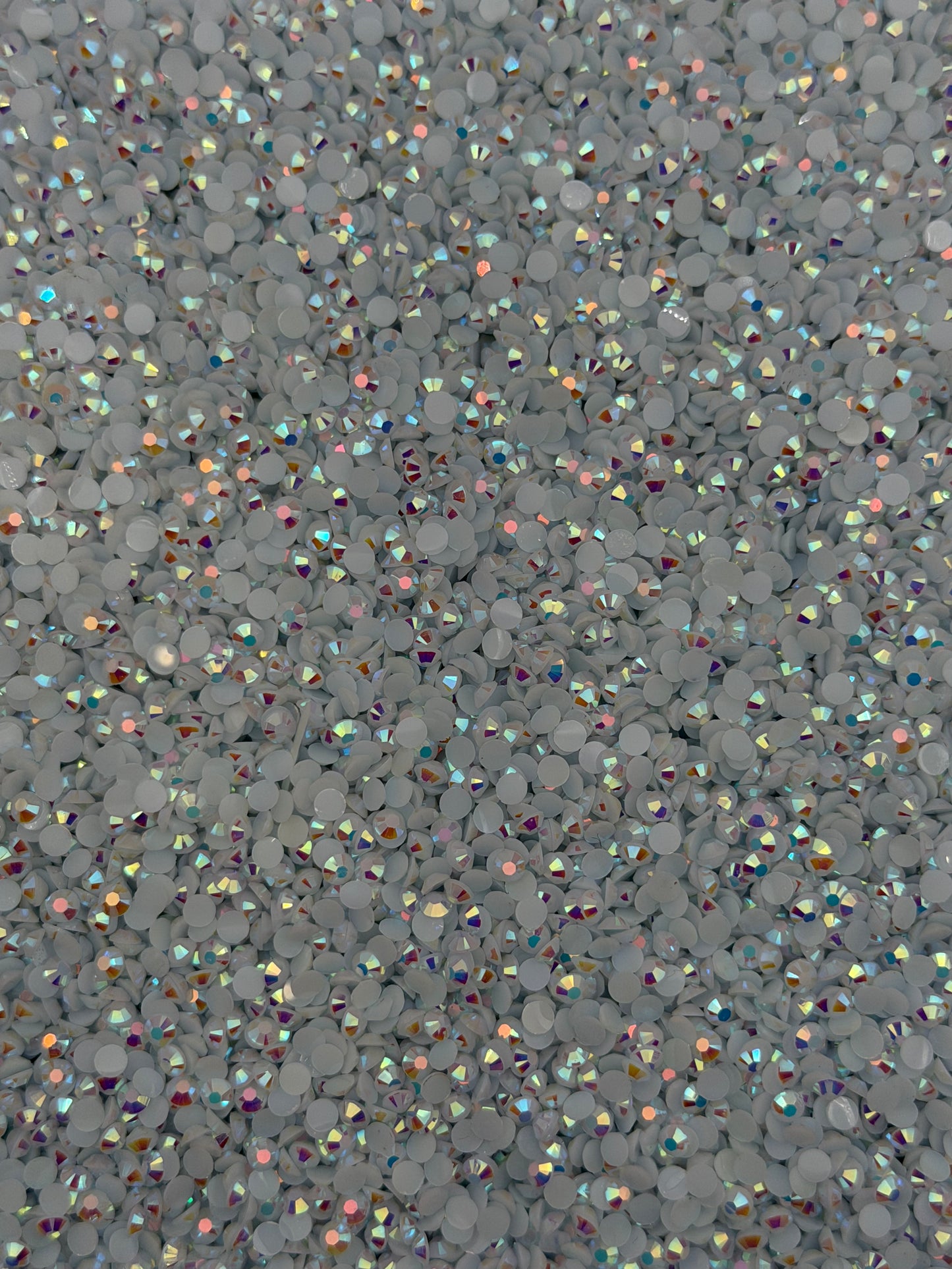Oslo White Aurora — Resin Rhinestones
