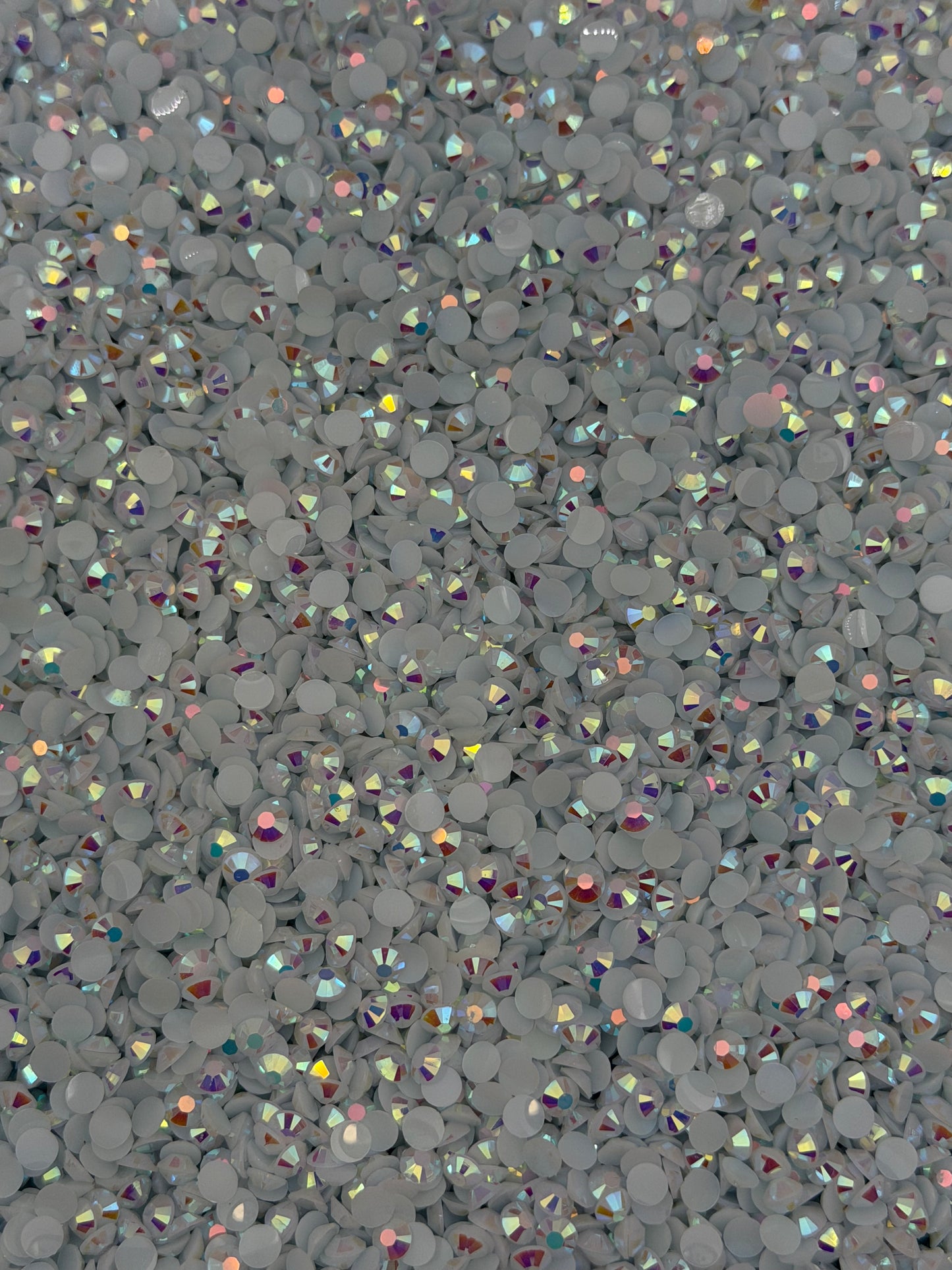 Oslo White Aurora — Resin Rhinestones