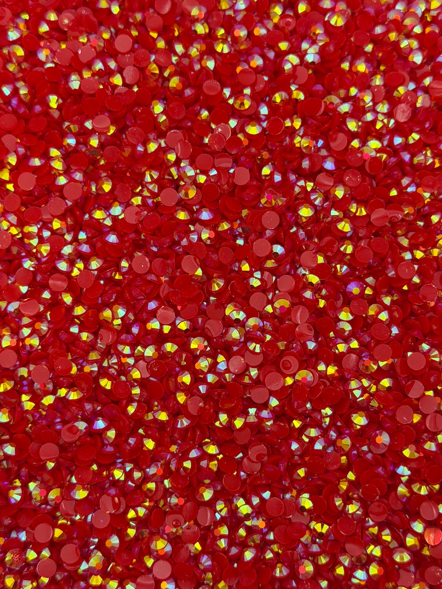 Hong Kong Light Red Aurora — Resin Rhinestones