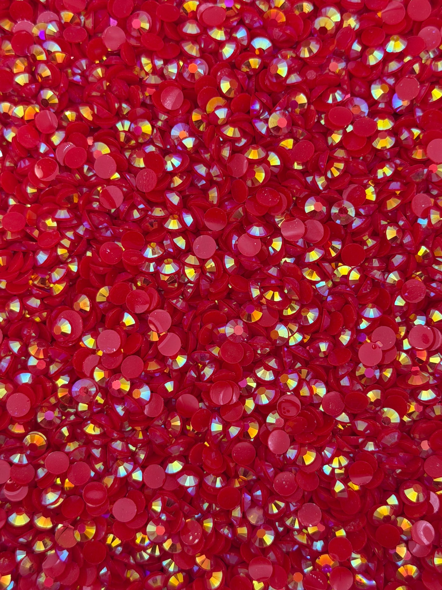 Hong Kong Light Red Aurora — Resin Rhinestones