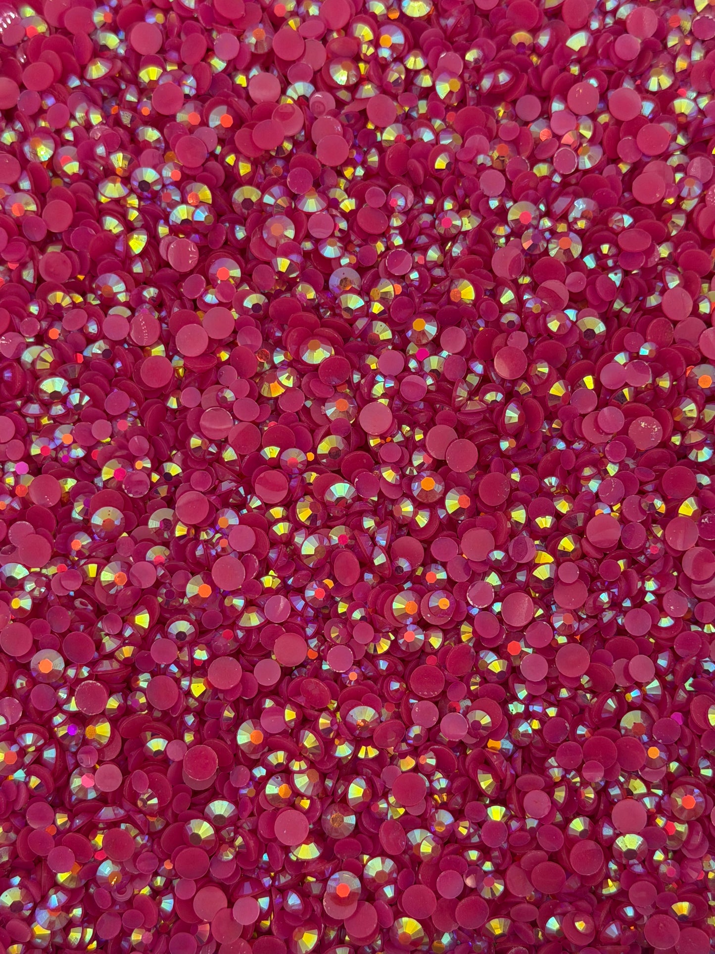 Malta Dark Rose Aurora — Resin Rhinestones