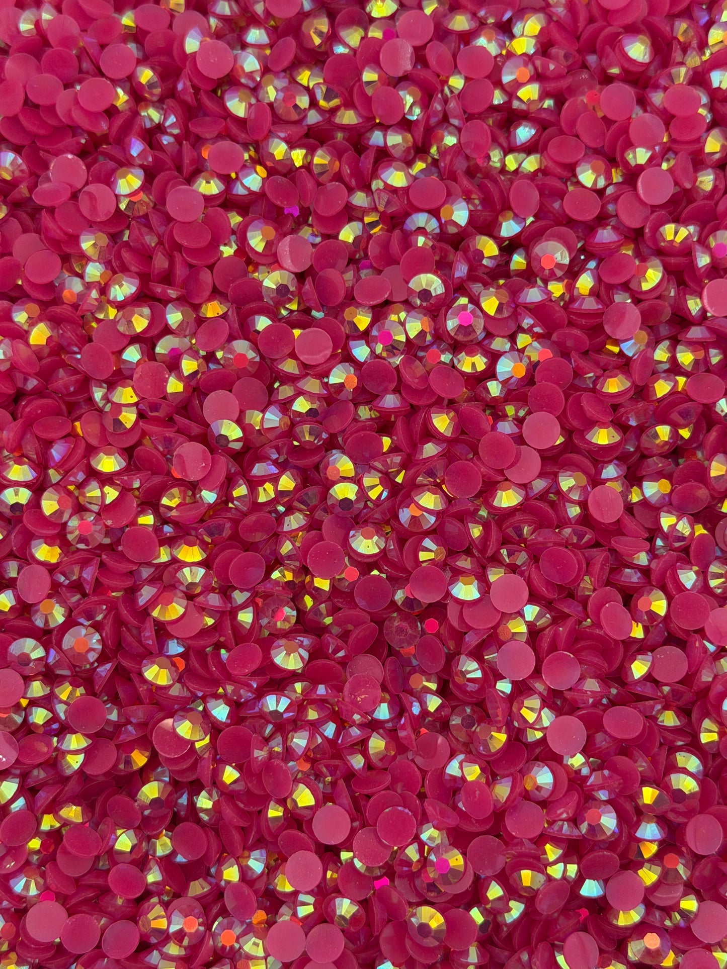 Malta Dark Rose Aurora — Resin Rhinestones