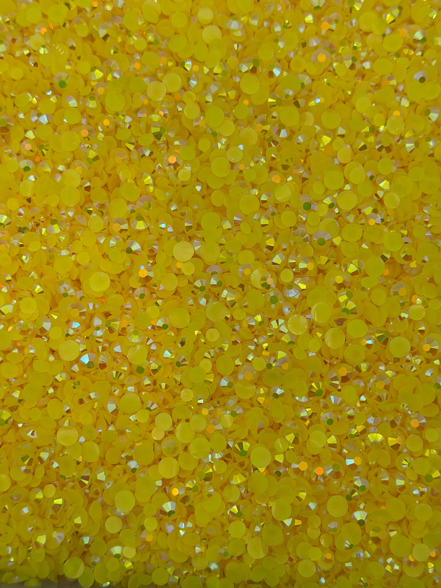 Barcelona Yellow Aurora — Resin Rhinestones