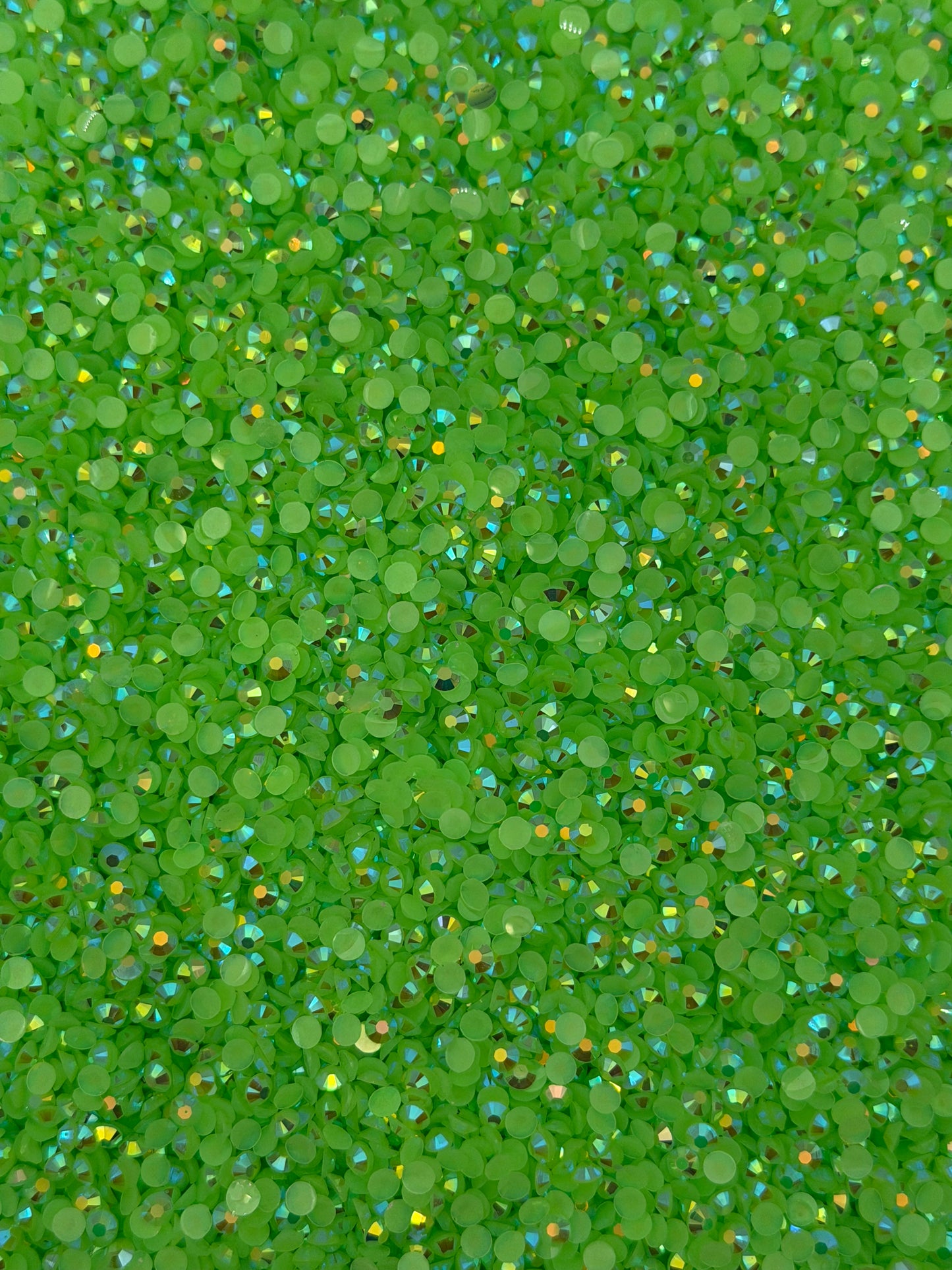 Hanoi Light Green Aurora — Resin Rhinestones