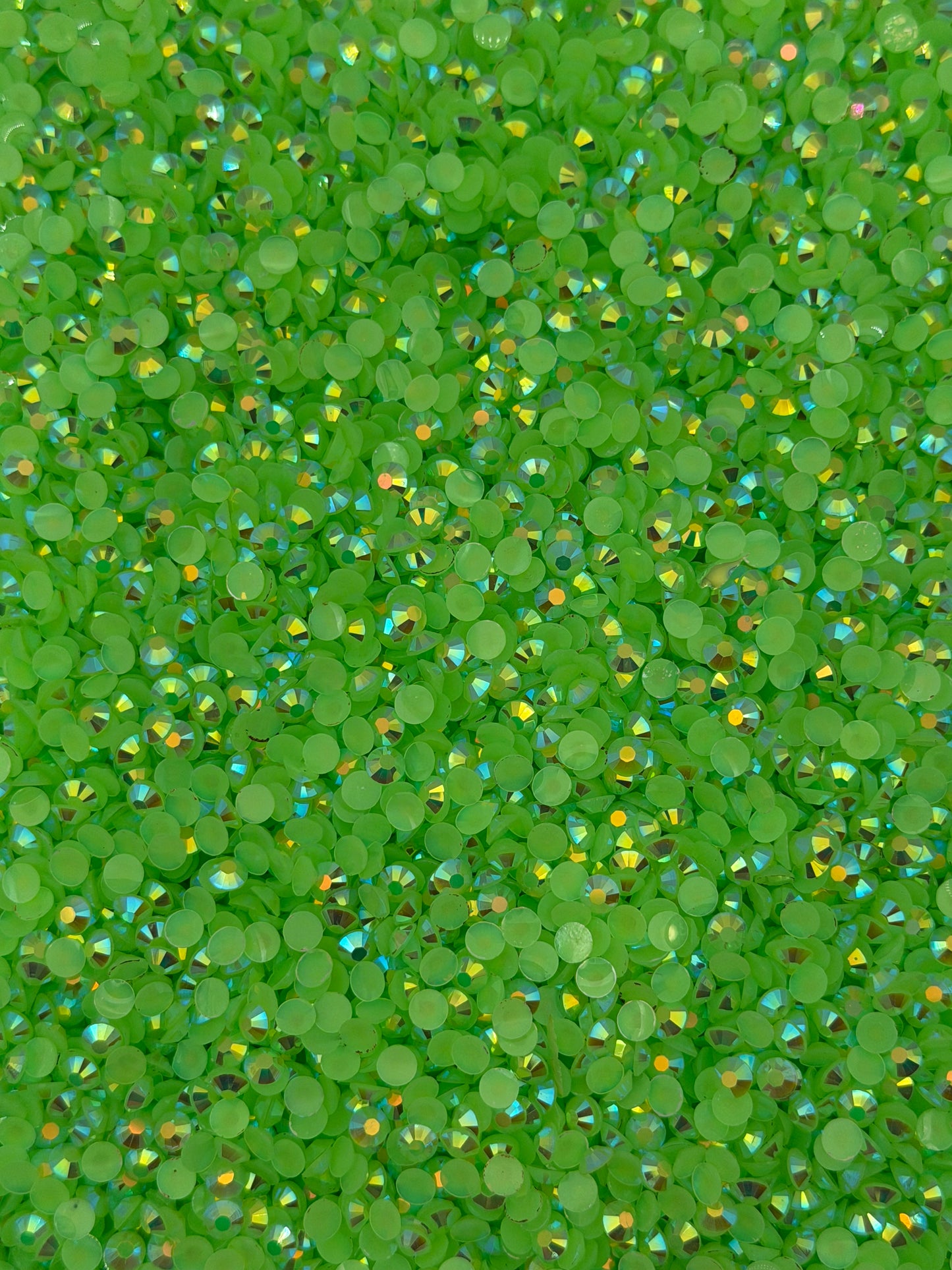Hanoi Light Green Aurora — Resin Rhinestones