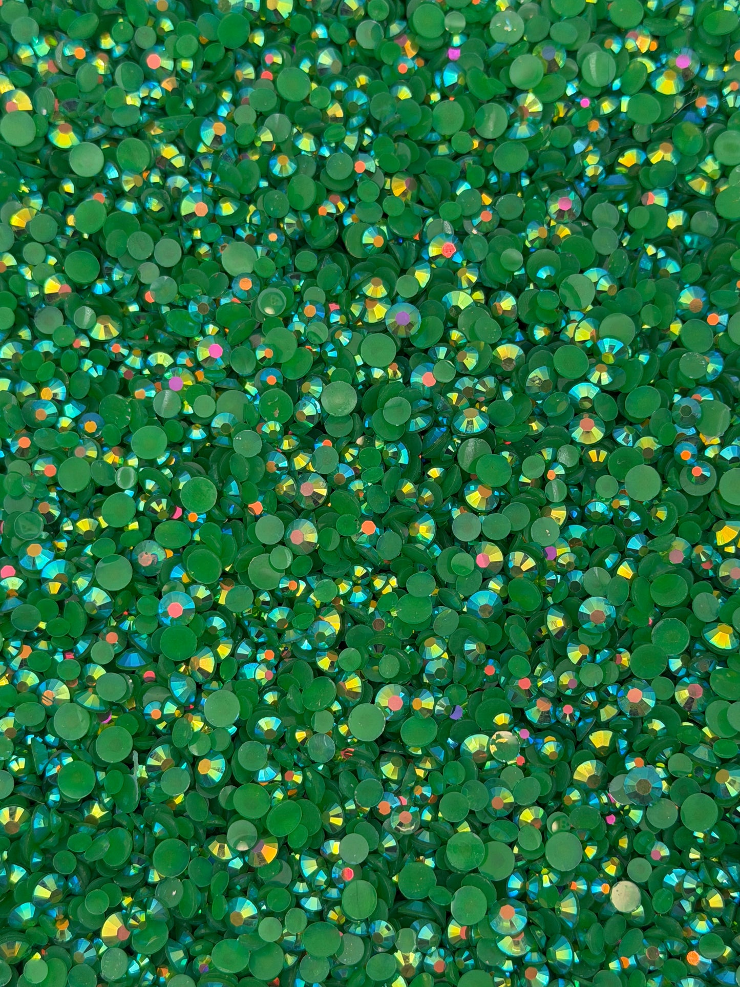 Dublin Green Aurora — Resin Rhinestones